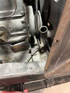 7. Front Engine Mount Bolted Through Cross Member